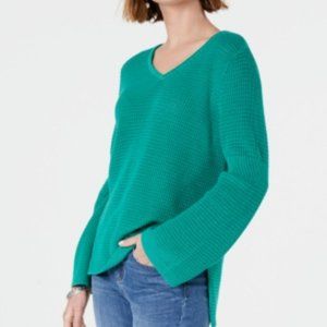 Style & Co. Womens Ribbed Trim V-Neck Sweater